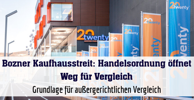 Grundlage für außergerichtlichen Vergleich