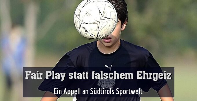 Ein Appell an Südtirols Sportwelt