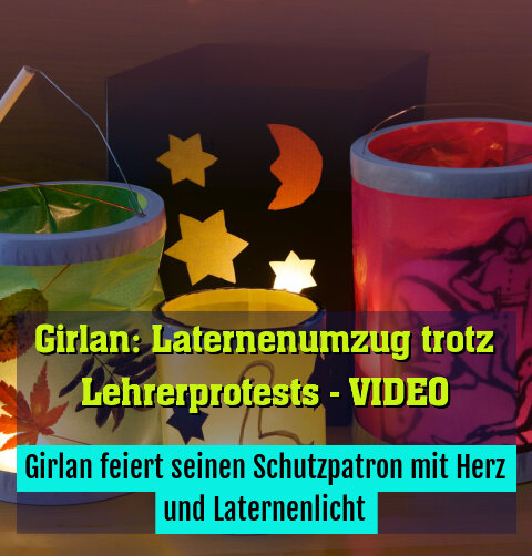 Girlan feiert seinen Schutzpatron mit Herz und Laternenlicht