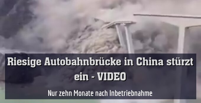 Nur zehn Monate nach Inbetriebnahme