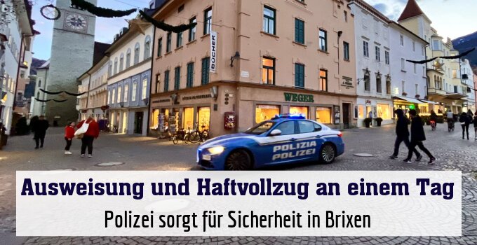 Polizei sorgt für Sicherheit in Brixen