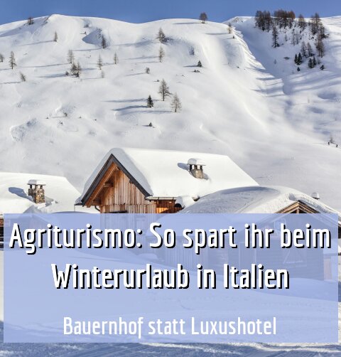 Bauernhof statt Luxushotel