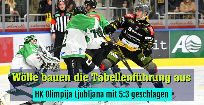 HK Olimpija Ljubljana mit 5:3 geschlagen