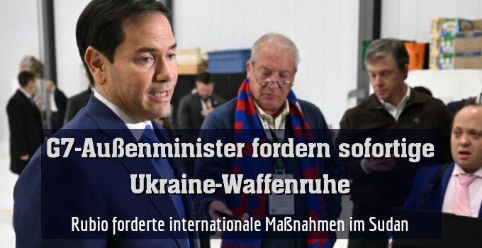 Rubio forderte internationale Maßnahmen im Sudan