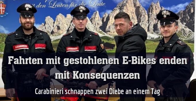 Carabinieri schnappen zwei Diebe an einem Tag