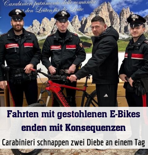 Carabinieri schnappen zwei Diebe an einem Tag