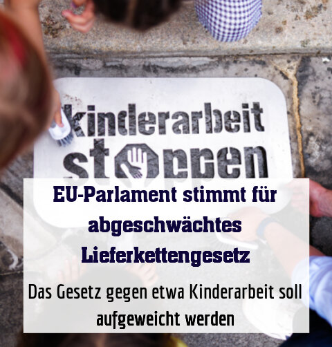 Das Gesetz gegen etwa Kinderarbeit soll aufgeweicht werden