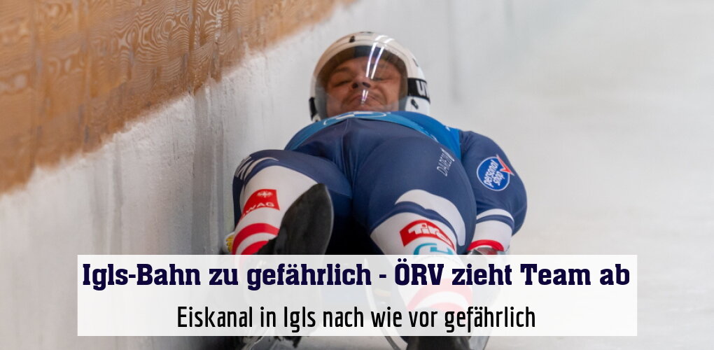 Eiskanal in Igls nach wie vor gefährlich