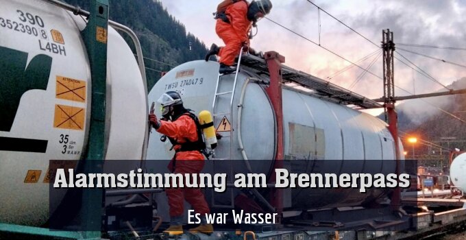 Es war Wasser