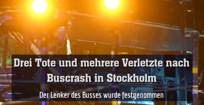 Der Lenker des Busses wurde festgenommen