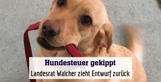 Landesrat Walcher zieht Entwurf zurück