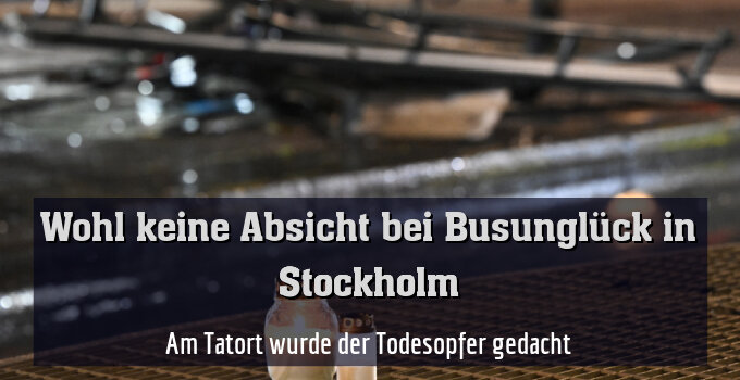 Am Tatort wurde der Todesopfer gedacht