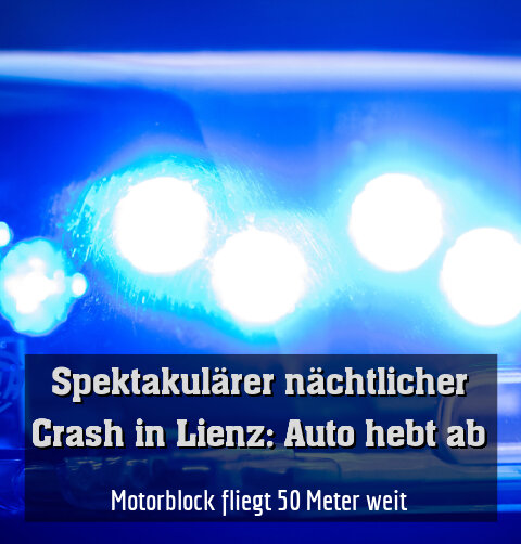 Motorblock fliegt 50 Meter weit