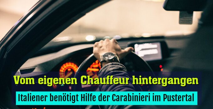 Italiener benötigt Hilfe der Carabinieri im Pustertal