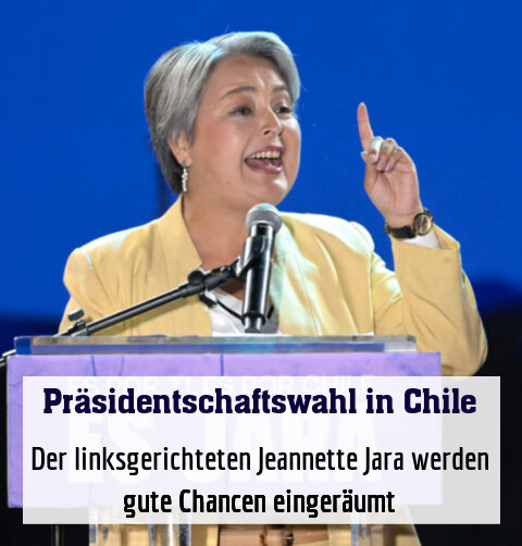 Der linksgerichteten Jeannette Jara werden gute Chancen eingeräumt