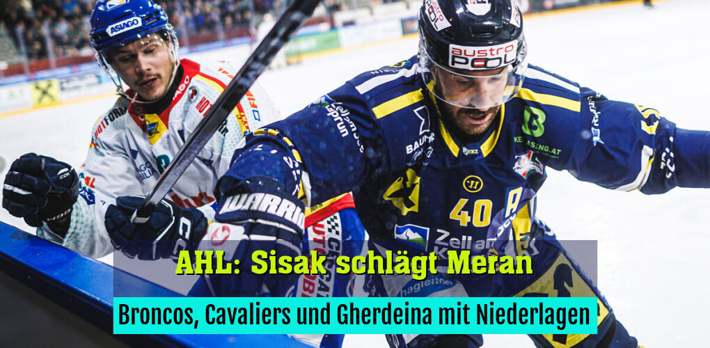 Broncos, Cavaliers und Gherdeina mit Niederlagen