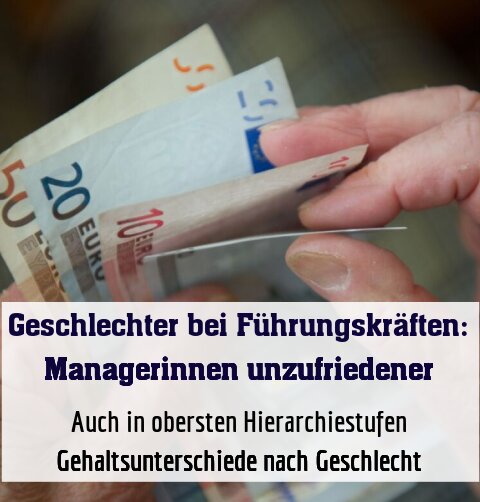 Auch in obersten Hierarchiestufen Gehaltsunterschiede nach Geschlecht