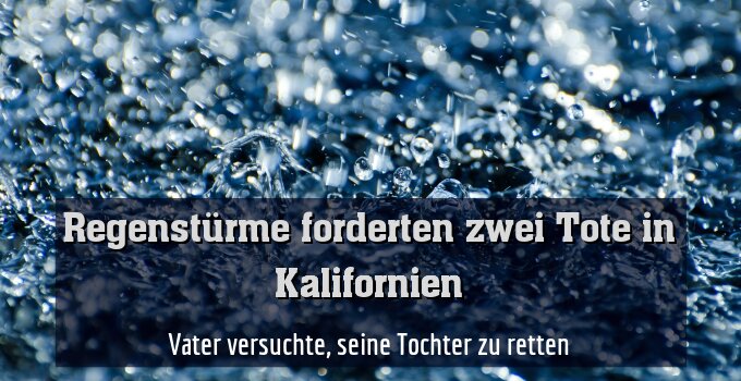 Vater versuchte, seine Tochter zu retten