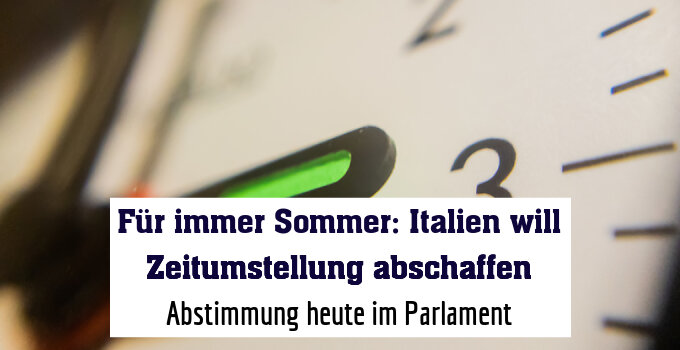 Abstimmung heute im Parlament