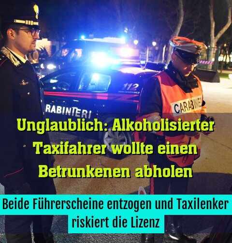 Beide Führerscheine entzogen und Taxilenker riskiert die Lizenz