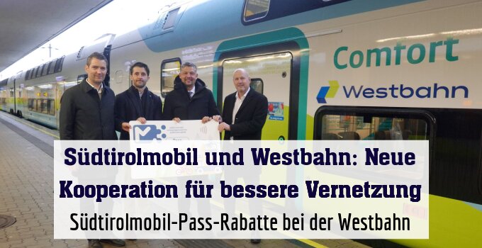 Südtirolmobil-Pass-Rabatte bei der Westbahn
