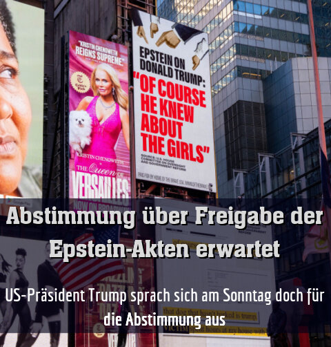 US-Präsident Trump sprach sich am Sonntag doch für die Abstimmung aus