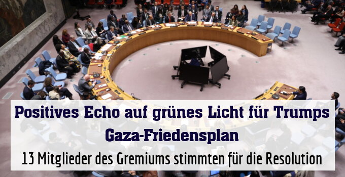 13 Mitglieder des Gremiums stimmten für die Resolution