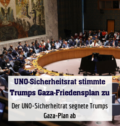 Der UNO-Sicherheitrat segnete Trumps Gaza-Plan ab