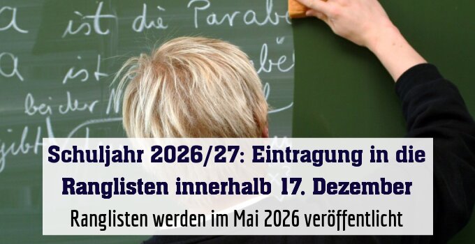 Ranglisten werden im Mai 2026 veröffentlicht
