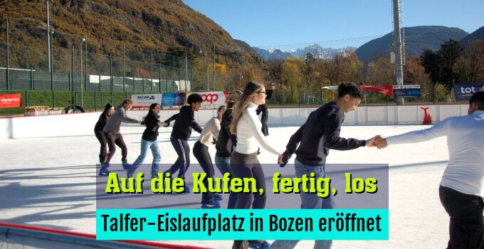 Talfer-Eislaufplatz in Bozen eröffnet