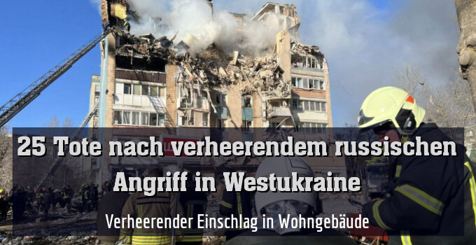 Verheerender Einschlag in Wohngebäude