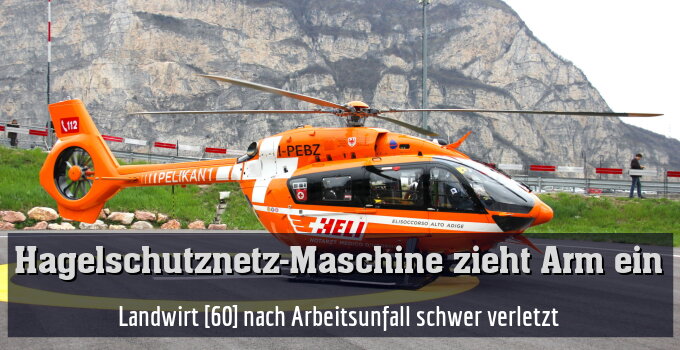 Landwirt [60] nach Arbeitsunfall schwer verletzt