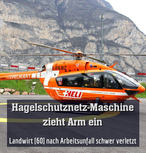 Landwirt [60] nach Arbeitsunfall schwer verletzt