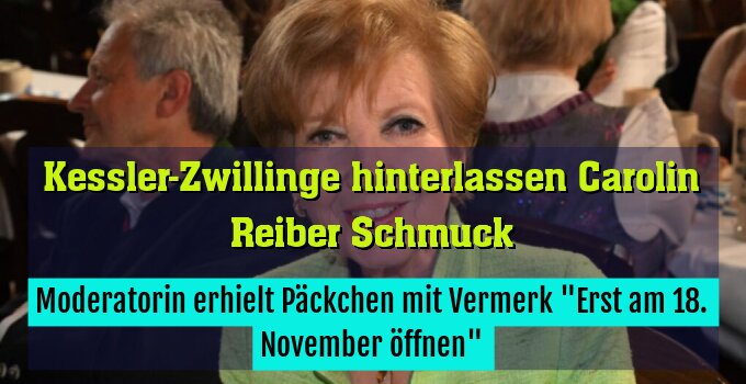 Moderatorin erhielt Päckchen mit Vermerk "Erst am 18. November öffnen"