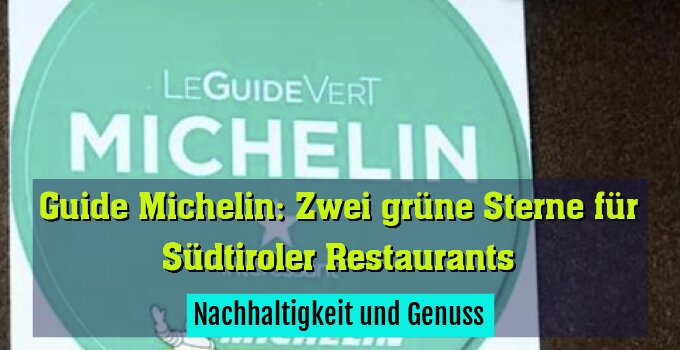 Nachhaltigkeit und Genuss