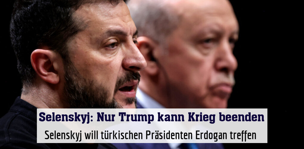 Selenskyj will türkischen Präsidenten Erdogan treffen (Archivbild)