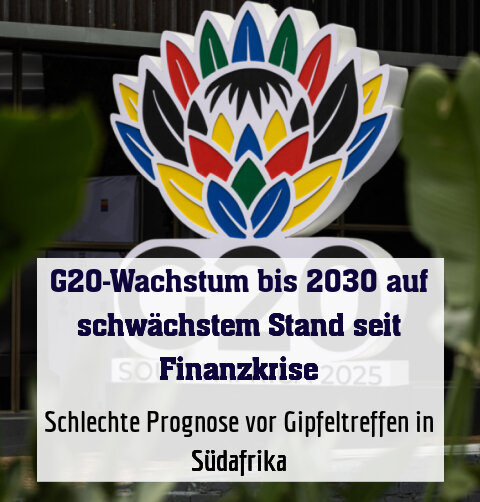 Schlechte Prognose vor Gipfeltreffen in Südafrika