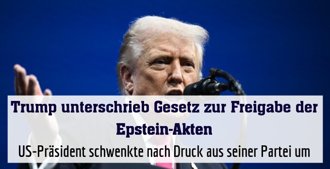 US-Präsident schwenkte nach Druck aus seiner Partei um