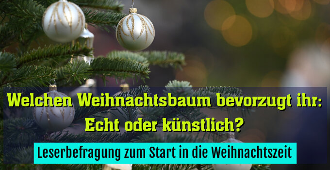 Leserbefragung zum Start in die Weihnachtszeit