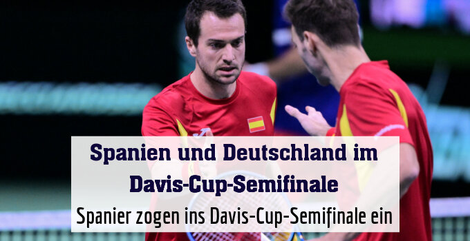 Spanier zogen ins Davis-Cup-Semifinale ein