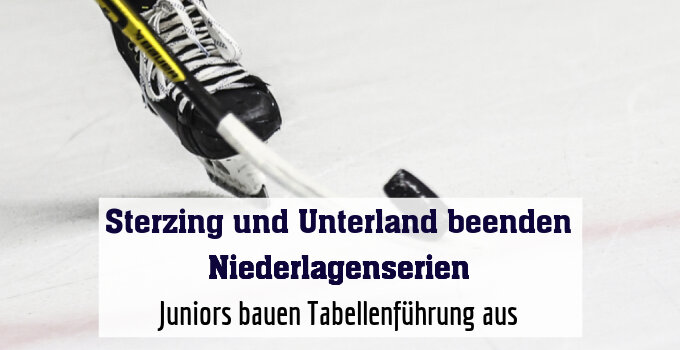 Juniors bauen Tabellenführung aus