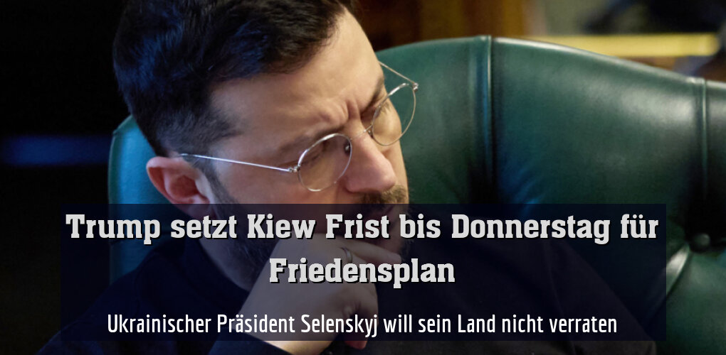 Ukrainischer Präsident Selenskyj will sein Land nicht verraten