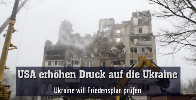 Ukraine will Friedensplan prüfen