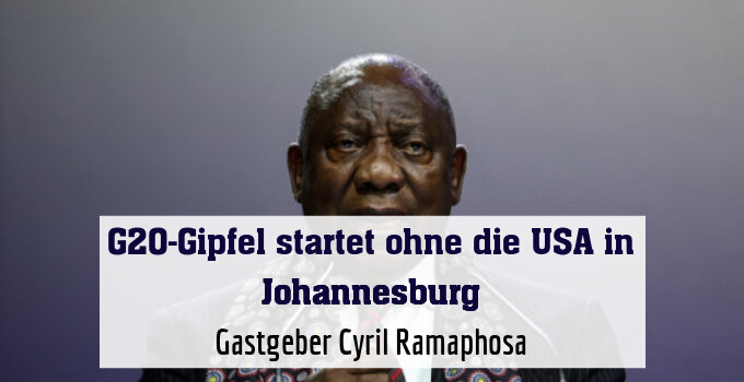 Gastgeber Cyril Ramaphosa