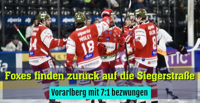 Vorarlberg mit 7:1 bezwungen