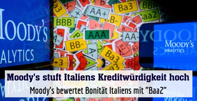Moody's bewertet Bonität Italiens mit "Baa2"