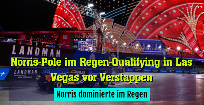 Norris dominierte im Regen