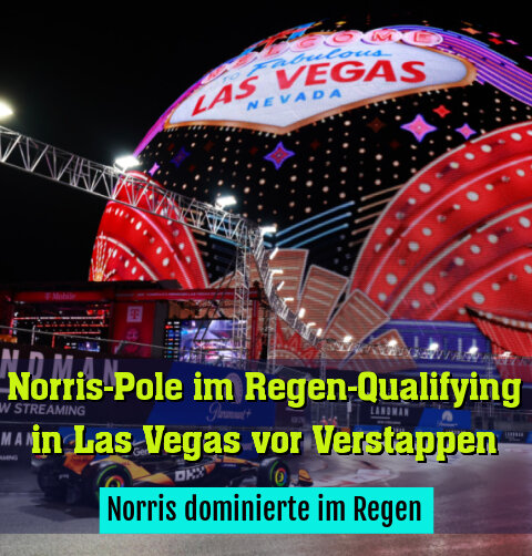 Norris dominierte im Regen