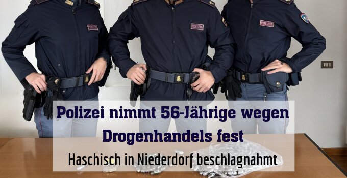 Haschisch in Niederdorf beschlagnahmt