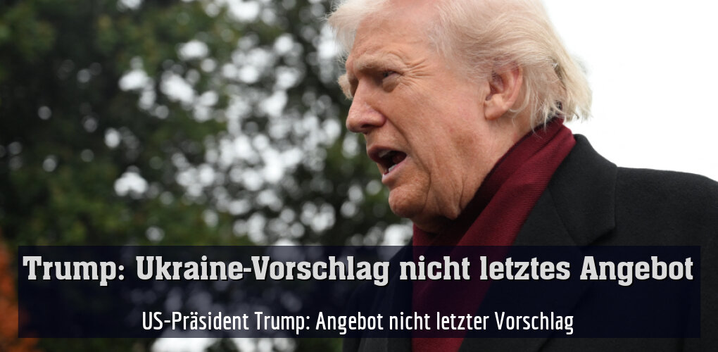 US-Präsident Trump: Angebot nicht letzter Vorschlag